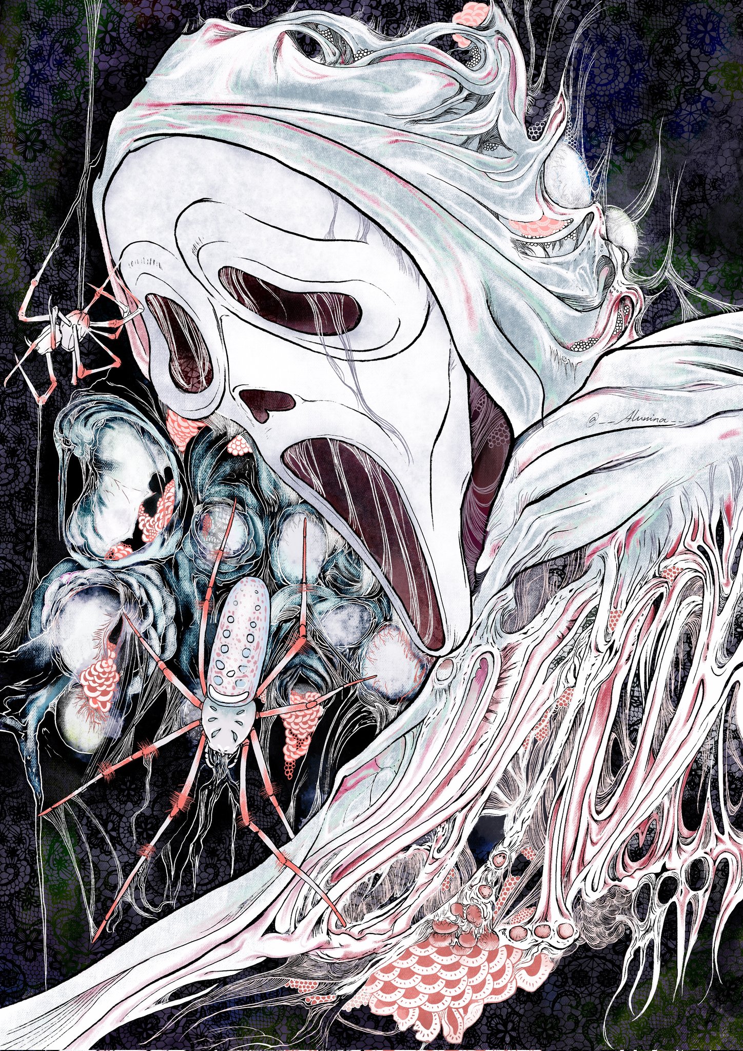 Ghostface artwork by Alumina氧化铝