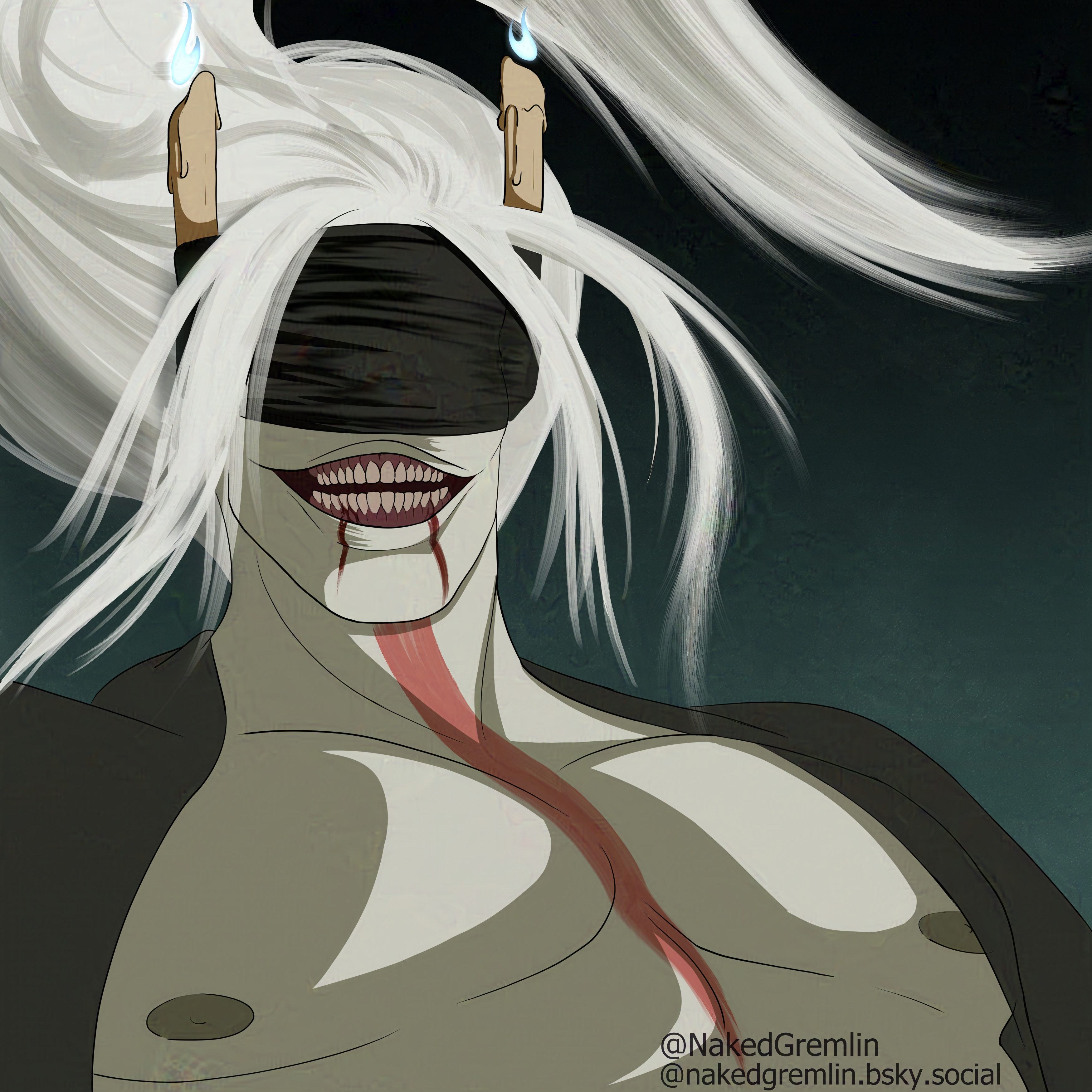 Oni artwork by NakedGremlin