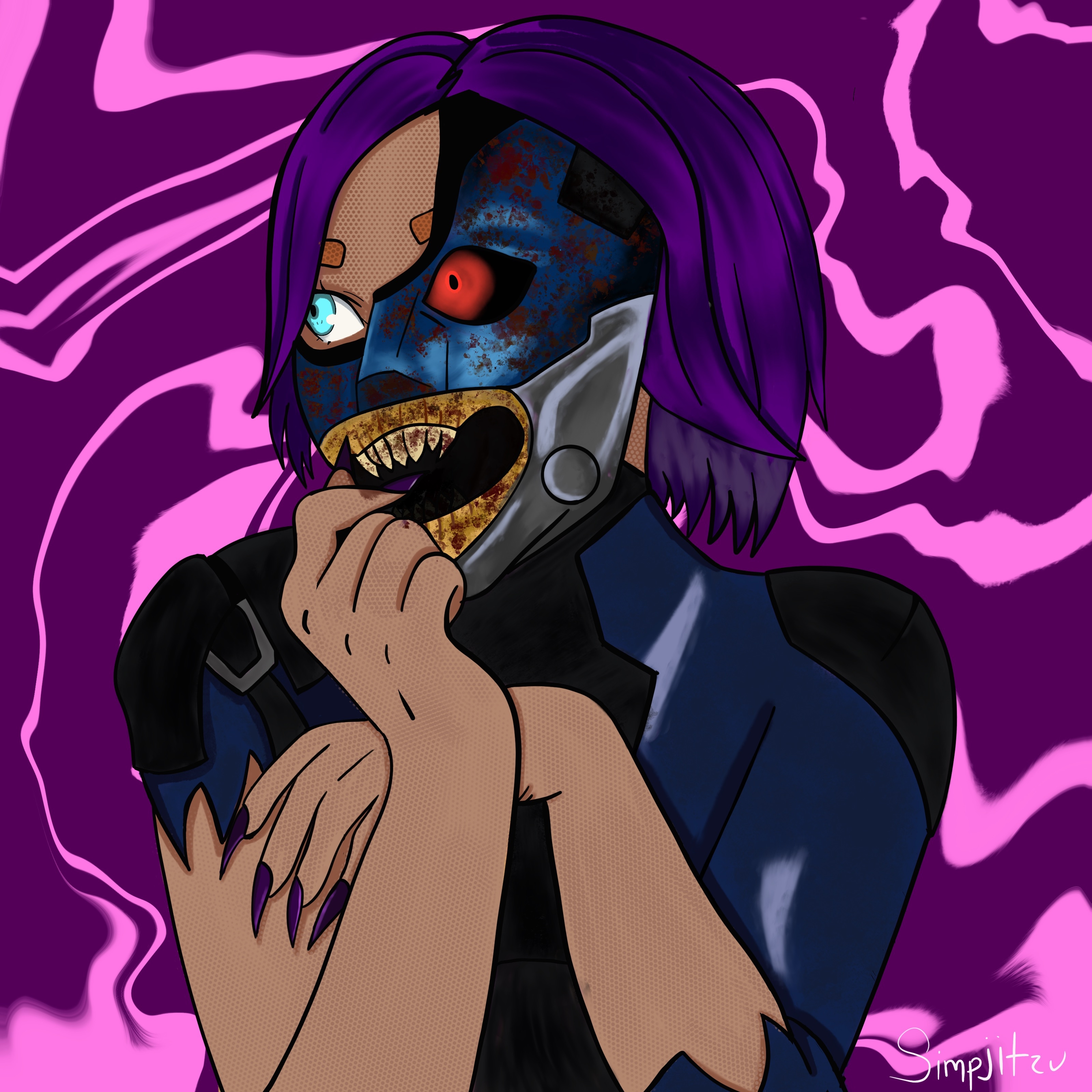 Skull Merchant artwork by Lenore