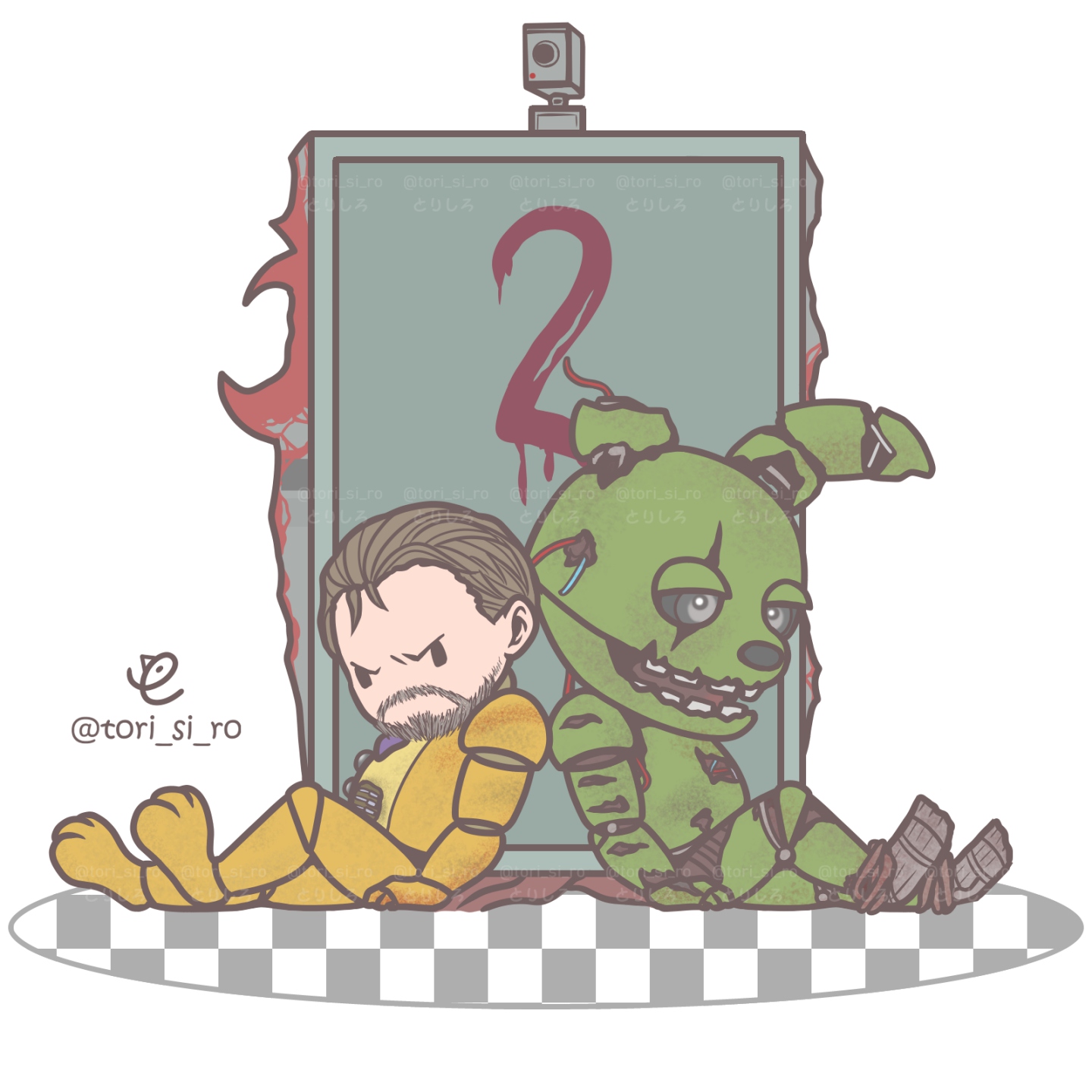 Springtrap artwork by tori si ro