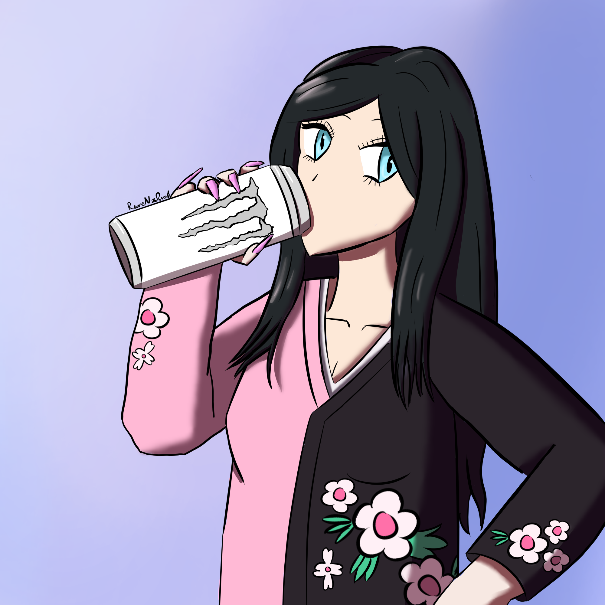 Yui Kimura artwork by raven_extracts on discord